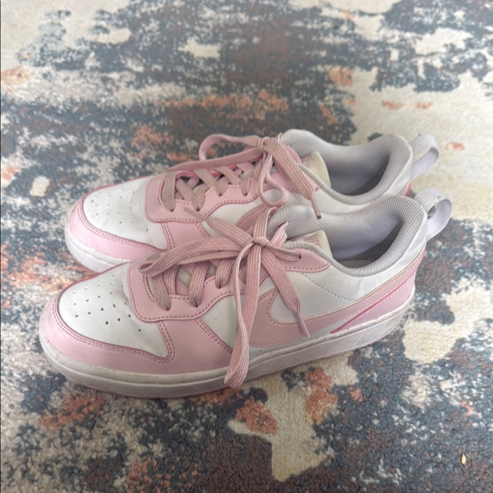 Nike Pink and White Athletic Shoes